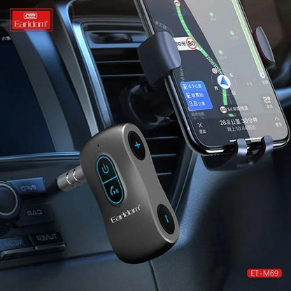 Earldom et-m69 audio adapter music stereo player 3.5mm car aux handsfree car