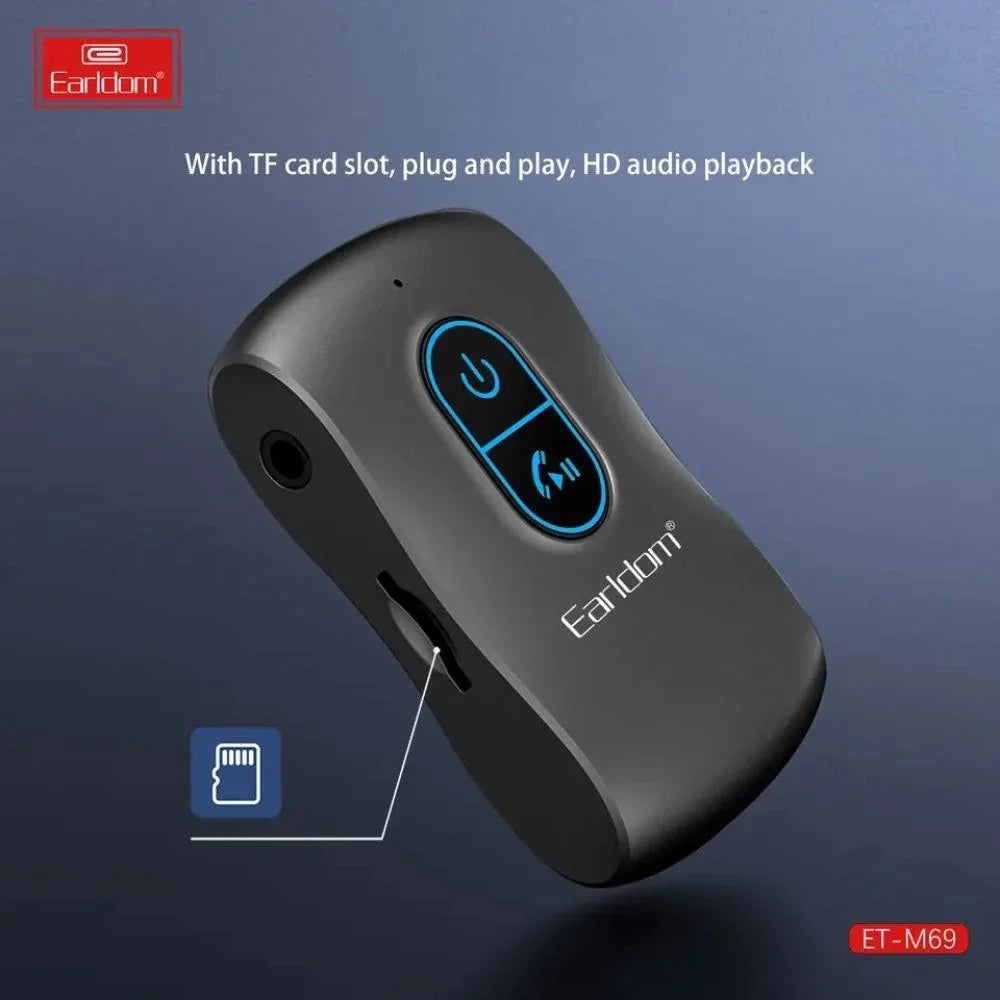 Earldom et-m69 audio adapter music stereo player 3.5mm car aux handsfree car