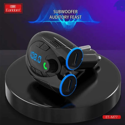 Earldom wireless car kit 2 usb and bluetooth auditory feast et-m77