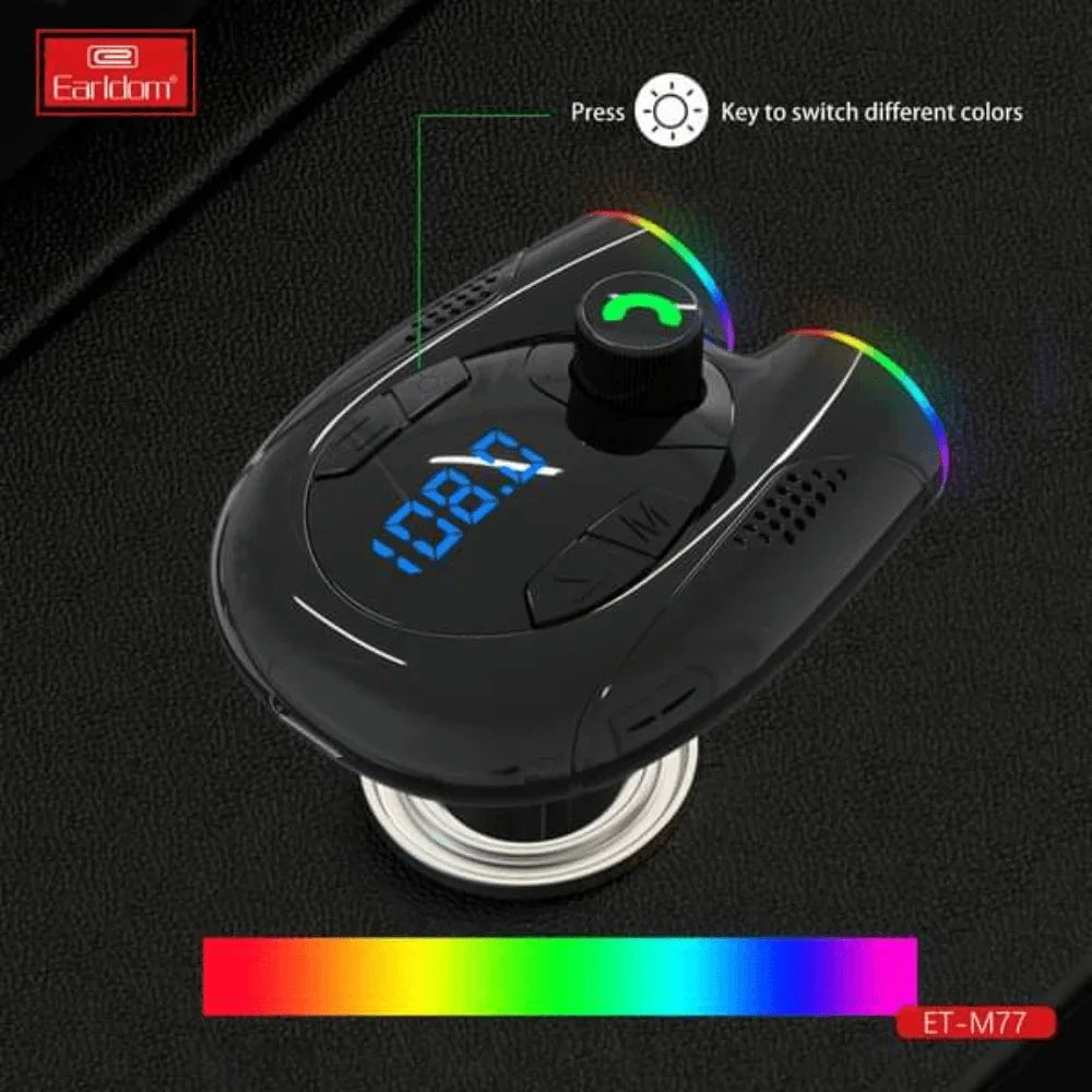 Earldom wireless car kit 2 usb and bluetooth auditory feast et-m77