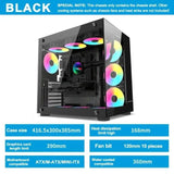 Case aoczhta with 7 fan argb desktop computer & server cases
