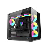 Case Aoczhta With 7 Fan ARGB Tower Case & Monitor