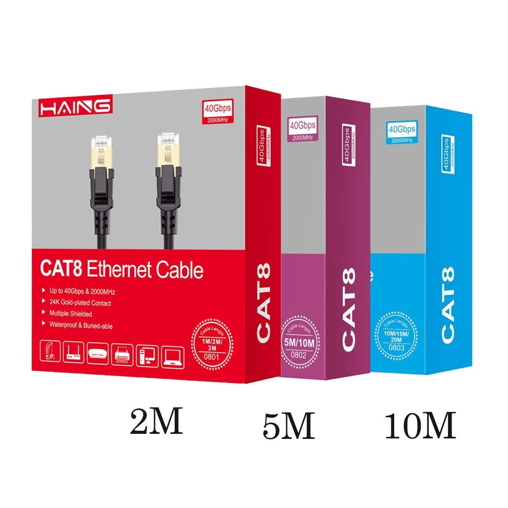 Cat8 ethernet cable 40gbps 2000mhz