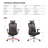 FANTECH OC1 PRO Ergonomic Office Chair Black