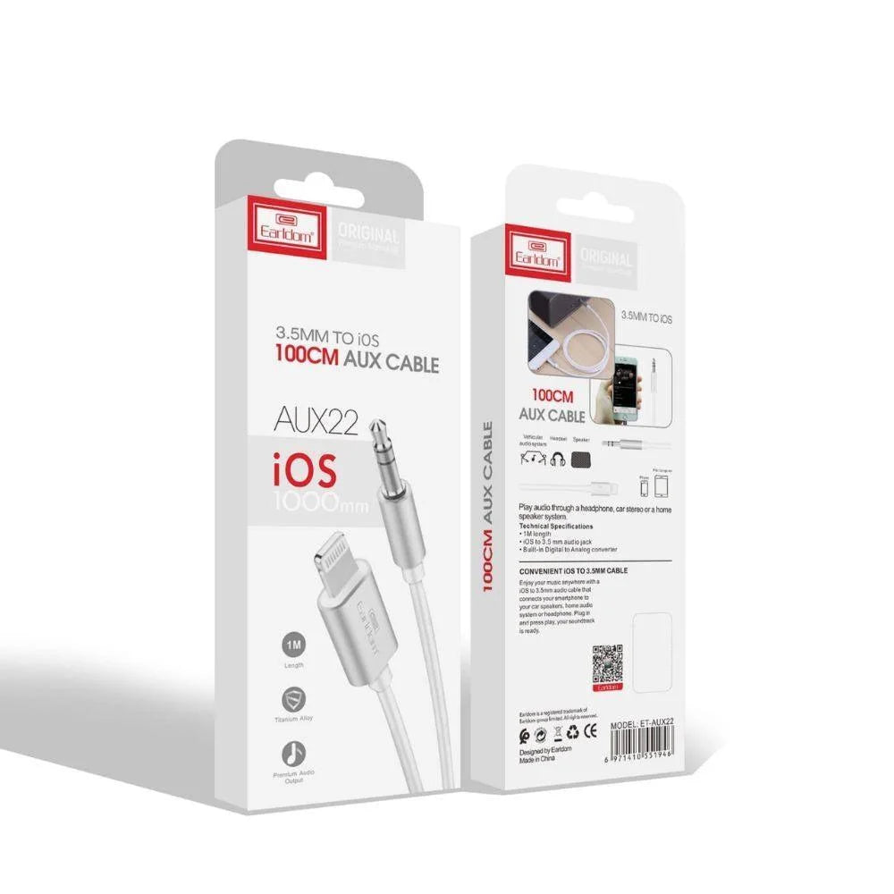 Earldom aux-22 | 1 lightning and 1 3.5 speaker out cable