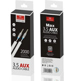 Earldom et-aux12 stereo aux cable - white