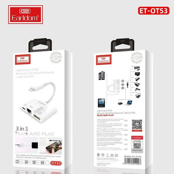 Earldom ot53 lightning adapter 3in1