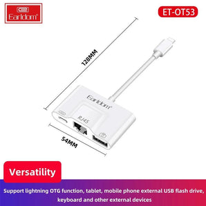 Earldom ot53 lightning adapter 3in1