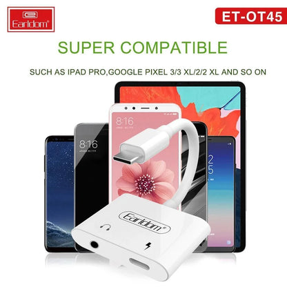 Earldom type-c adapter jack ot45 - 2in1