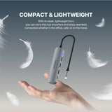 Fantech hc052 converter usb hub type c 5 in 1 usb & firewire hubs