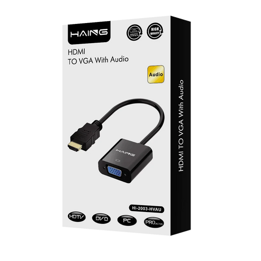 Haing hdmi to vga with audio high quality