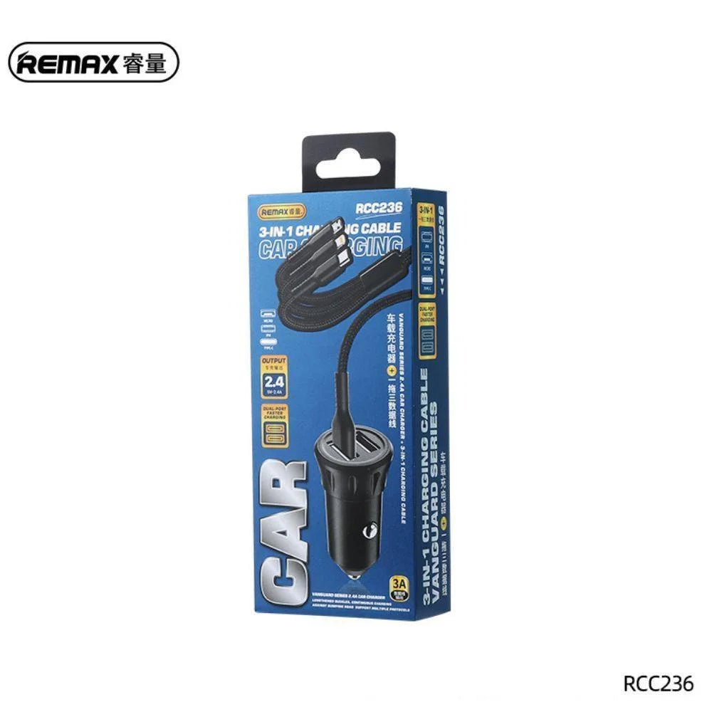 Remax car charger vanguard series rcc236
