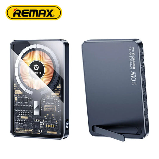 Remax pd20w + qc22.5w magnetic wireless charging power bank 10000mah