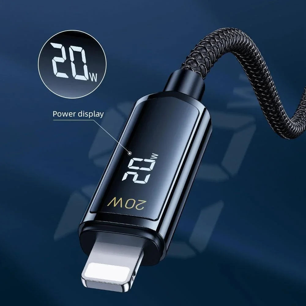Remax rc-128i remine series 20w iphone cable with digital display