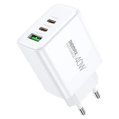 Remax rp-u123 40w 1a + 2c kiddy series fast charger power adapters & chargers