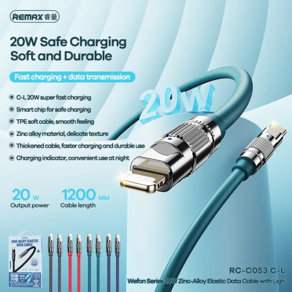 Remax wefon series 20w zinc | type c-lightning