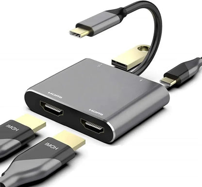 Usb c to dual hdmi adapter 4 in 1 usb type c hub with 2 hdmi?4k@30hz? /usb3.0