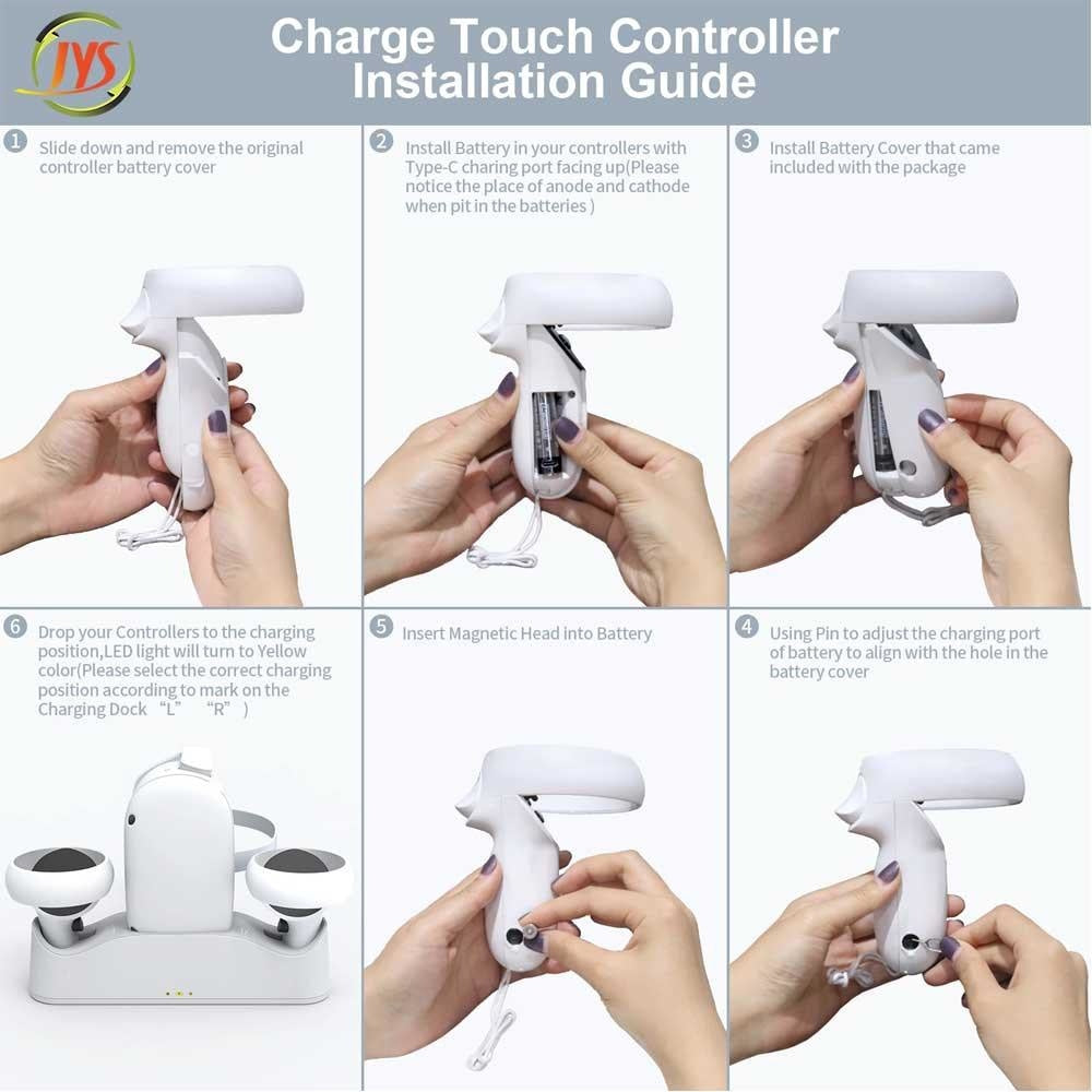 Charging station and display stand for oculus quest 2 jys-oc003 - Fun Touch