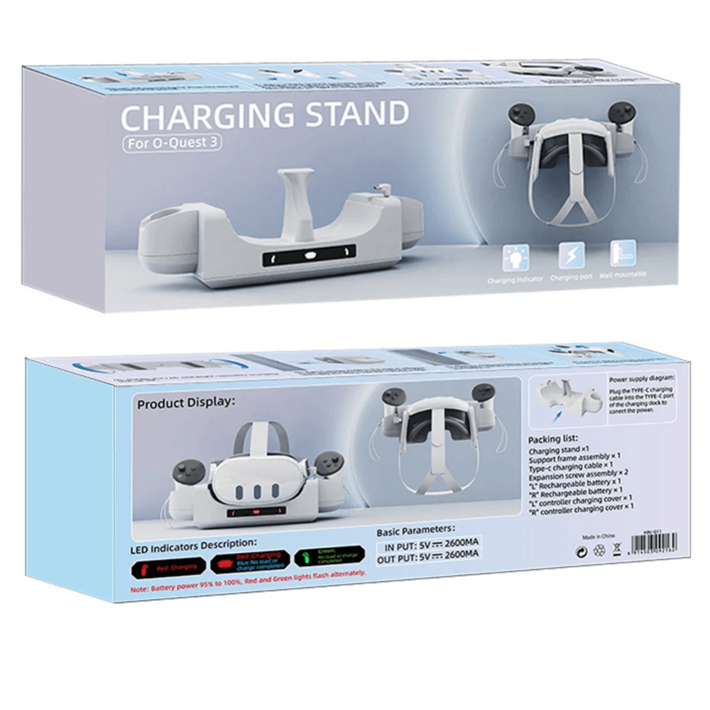 Charging station vr sense headset controller charger display stand