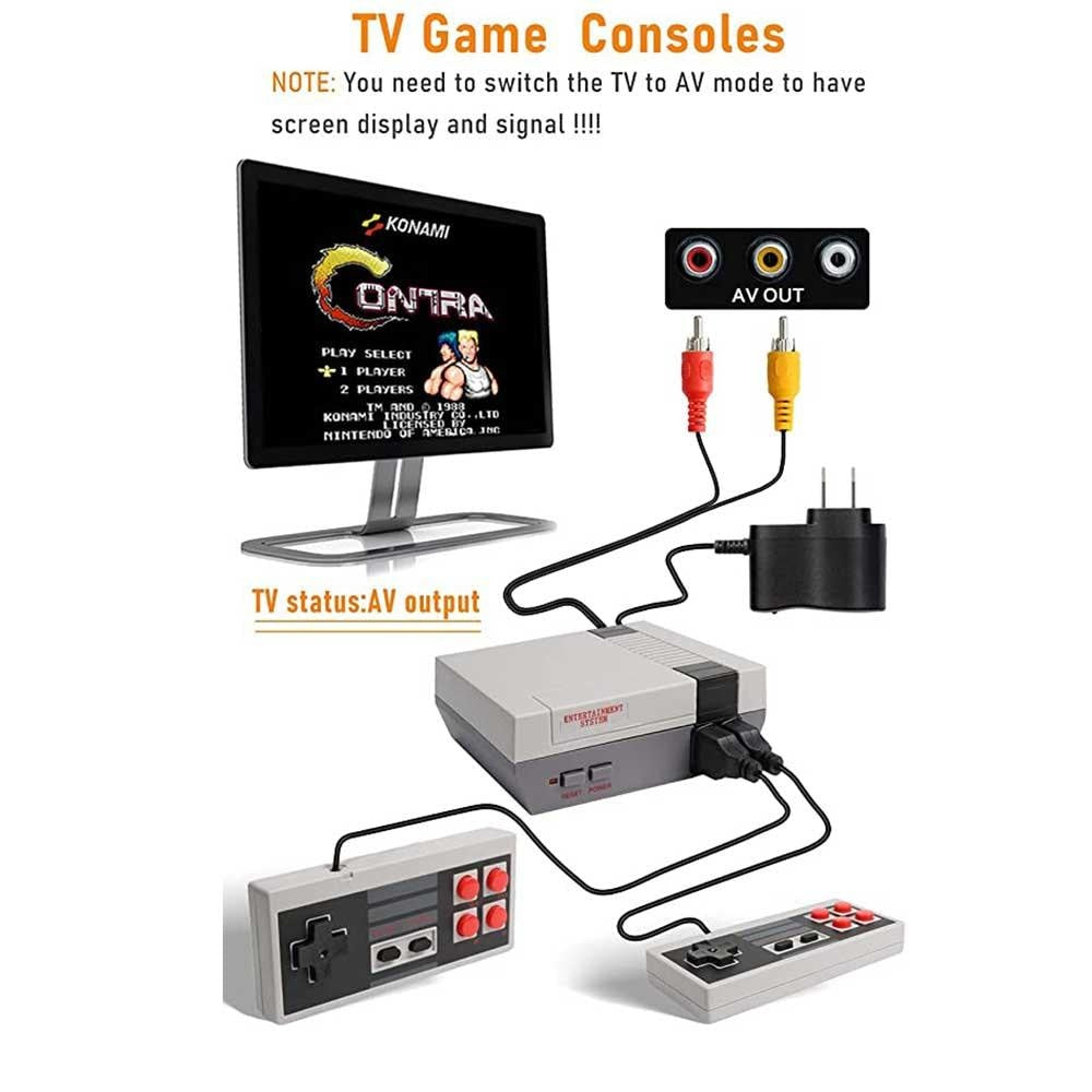 Classic retro game console mini video game consoles with 620 games - av output - Fun Touch