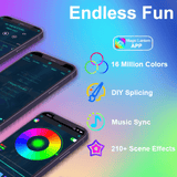 Color RGB Bluetooth LED Hexagon Light Wall With APP + Remote Control Lightning