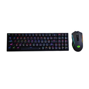 Combo redragon 2 en 1 pollux + trident s136 black spanish