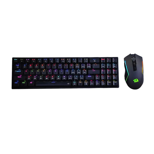 Combo redragon 2 en 1 pollux + trident s136 black spanish