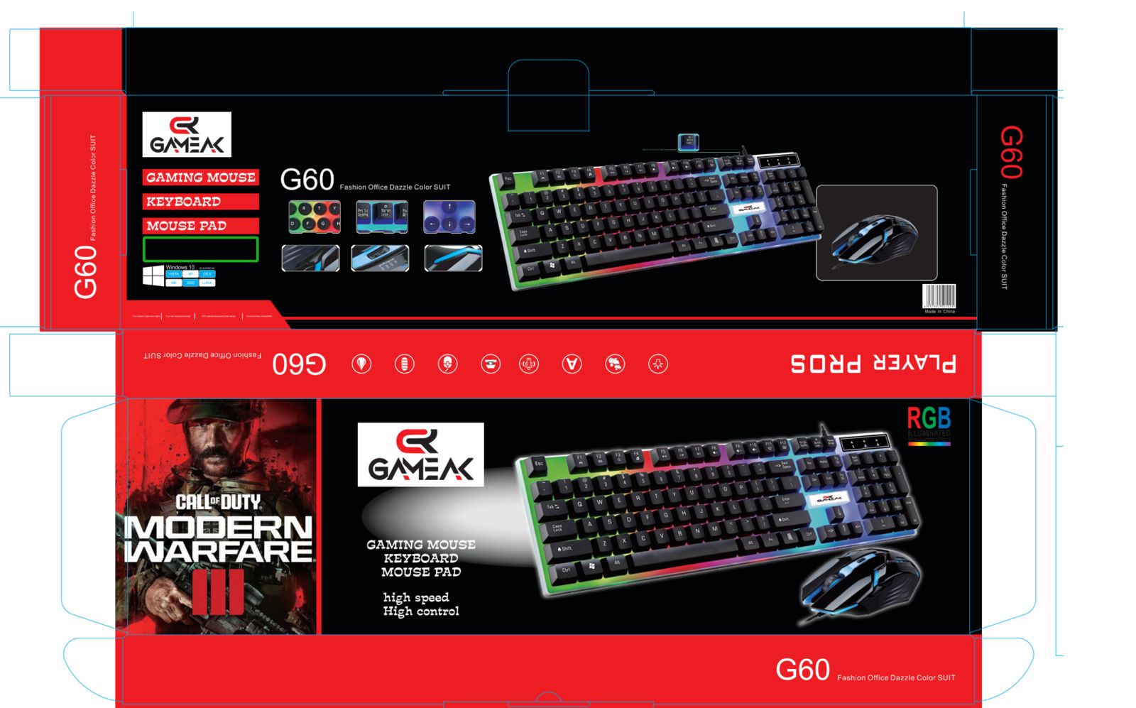 COMPO GAMEAK G60 3IN1 Bundle