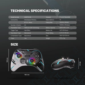 Fantech eos pro ii wgp15 v2 wireless gamepad geminus black gaming pads