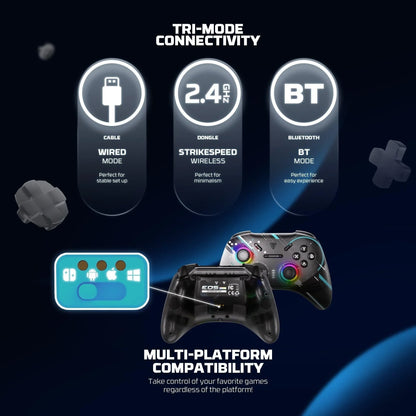 Fantech eos pro ii wgp15 v2 wireless gamepad geminus black gaming pads