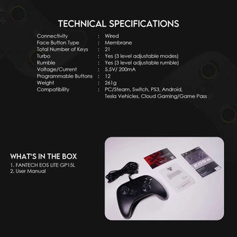 Fantech gp15l eos lite orion controller