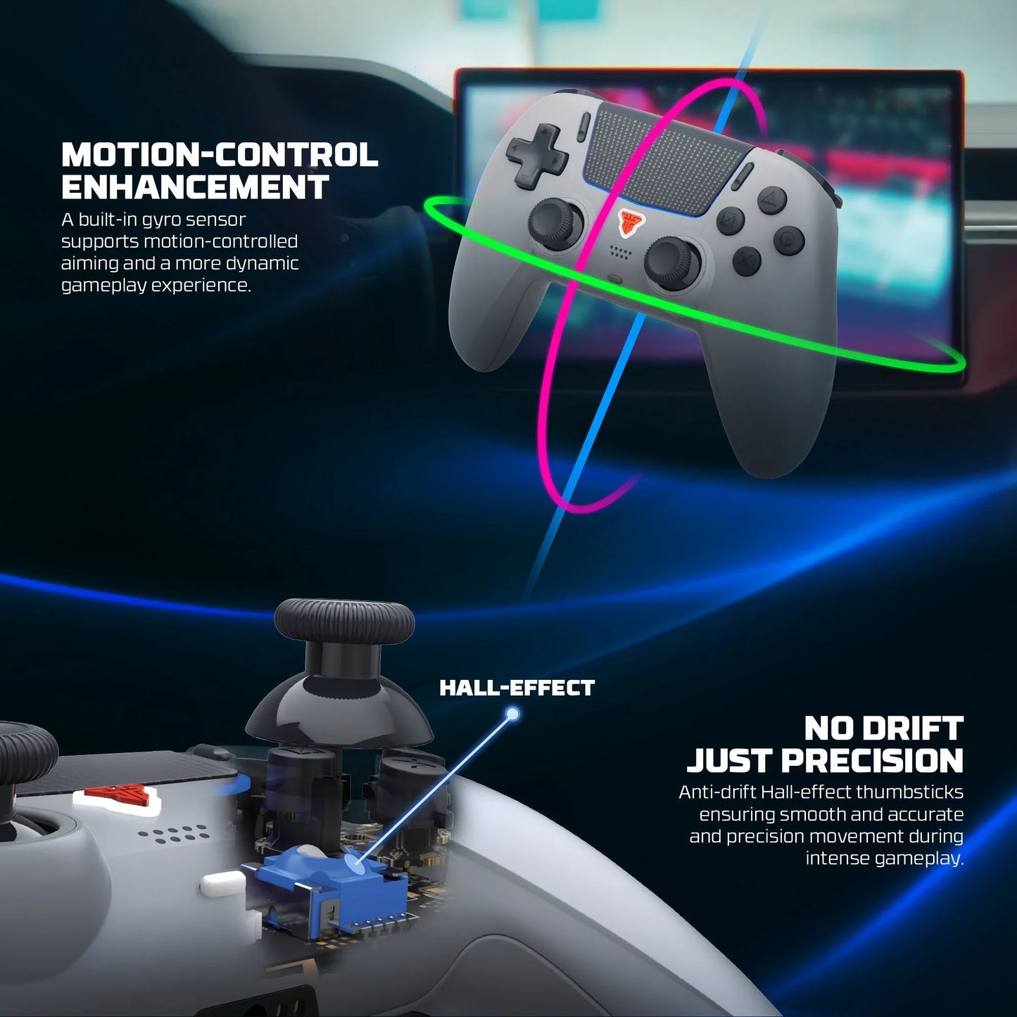 Fantech nova ii d wgp16d controller hall effect (ps5) new home game console