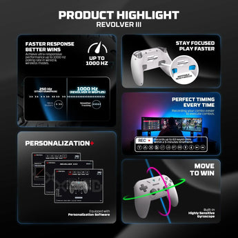 Fantech revolver iii wgp12s - wireless multi-platform gamepad - black gaming