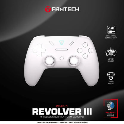 Fantech revolver iii wgp12s - wireless multi-platform gamepad - white gaming