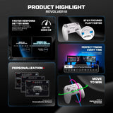 Fantech revolver iii wgp12s - wireless multi-platform gamepad - gray