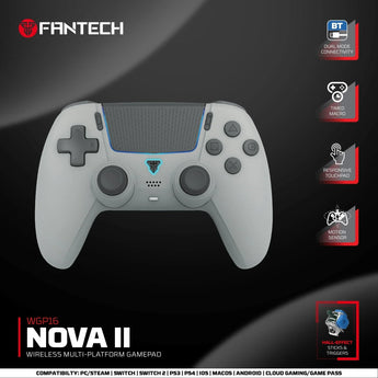 Fantech wgp16 nova ii wireless gamepad - black gaming pads