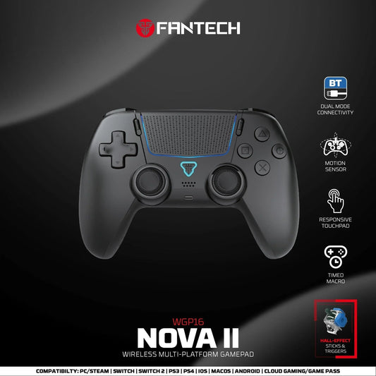 Fantech wgp16 nova ii wireless gamepad - black gaming pads