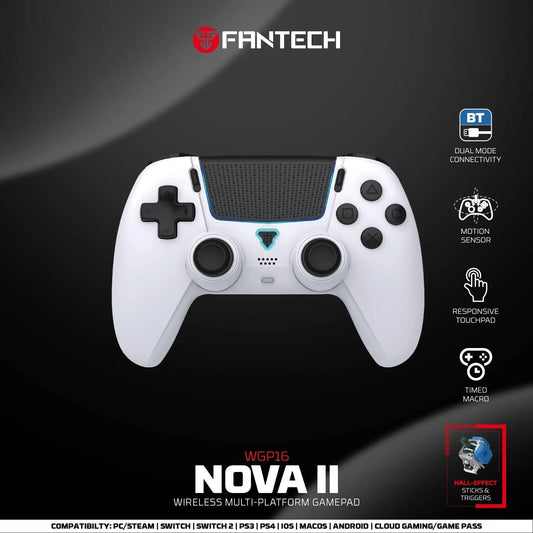 Fantech wgp16 nova ii wireless gamepad - white gaming pads