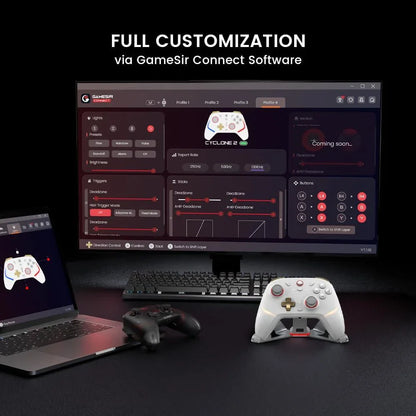 Gamesir cyclone 2 wireless controller - 1000hz polling rate tmr joysticks,