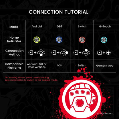 Gamesir g8 plus bluetooth mobile game controller for switch & ios & android &