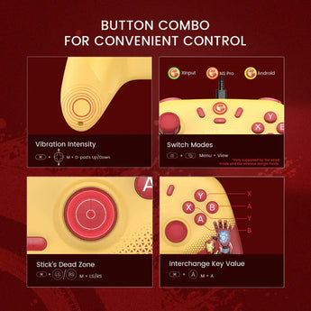 Gamesir nova lite multi-platform wireless gaming controller marvel’s iron man