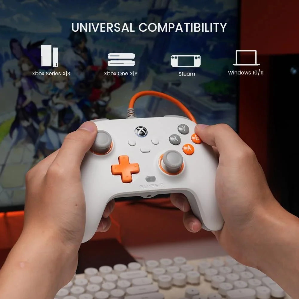 Gamesir t7 wired controller with hall effect joysticks plug and play gaming