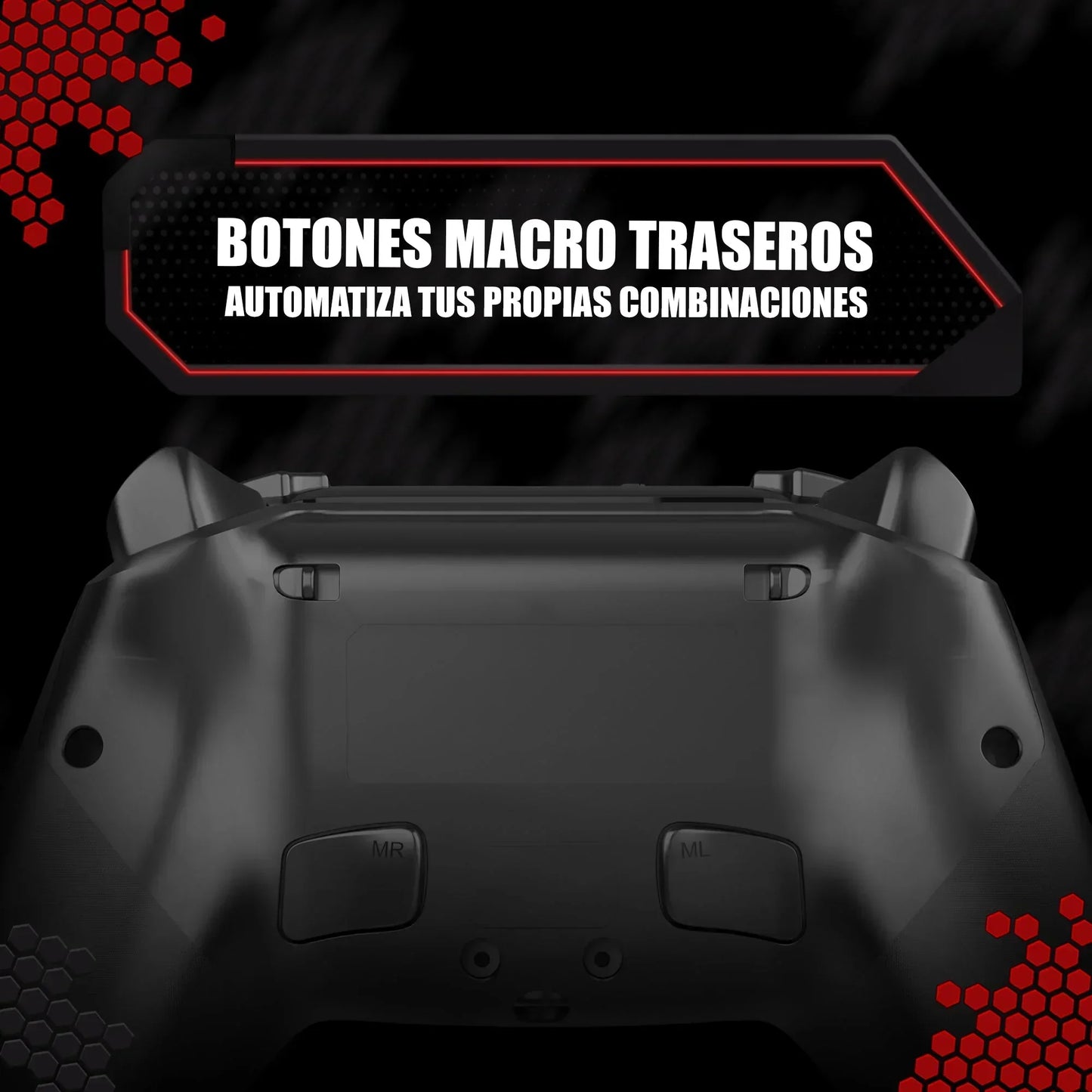 Redragon darkflame black gamer controller with analog leds and hall effect g820