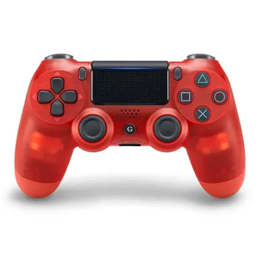 Wireless bt gamepad for ps4 controller trans red