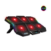 COOLCOLD K40 RGB Laptop Cooler 6 fan Cooling Stands