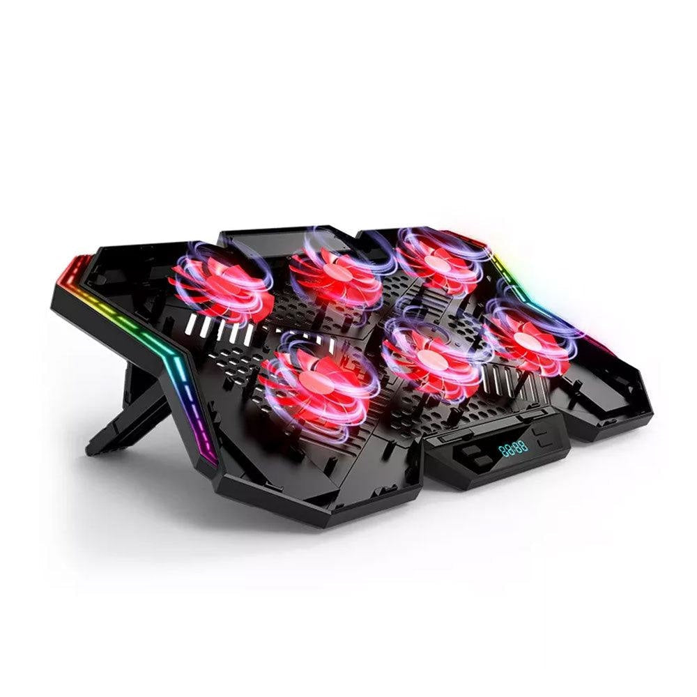 COOLCOLD K40 RGB Laptop Cooler 6 fan Cooling Stands