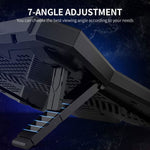 COOLCOLD K40 RGB Laptop Cooler 6 fan Cooling Stands