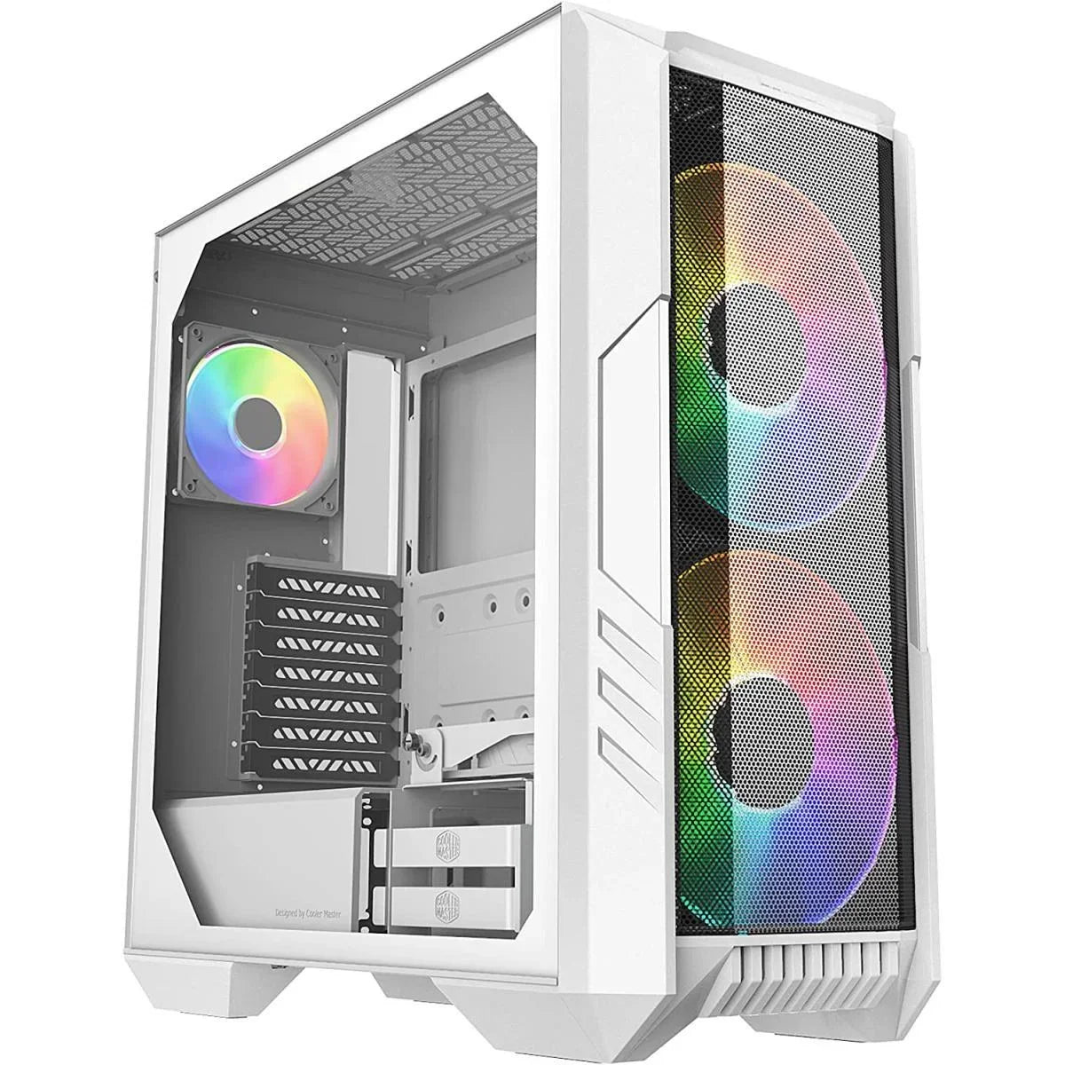 Cooler master haf 500 white edition high airflow mesh case - pc hardware
