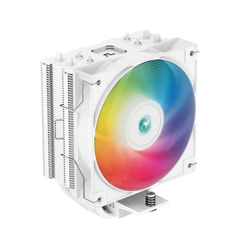 Deepcool ag400 wh argb cpu cooler - single tower 120mm performance - coolers & power supply