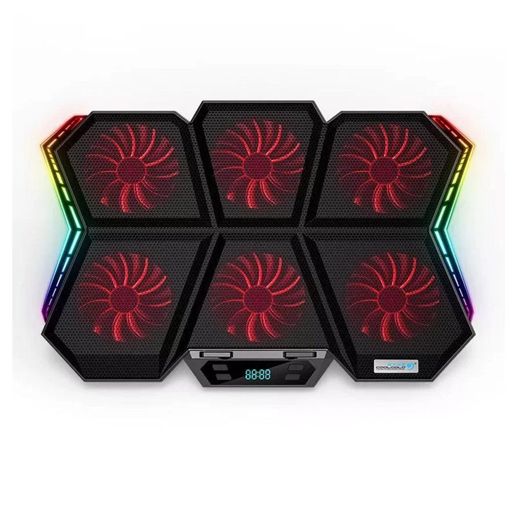 Coolcold k40 rgb laptop cooler 6-fan